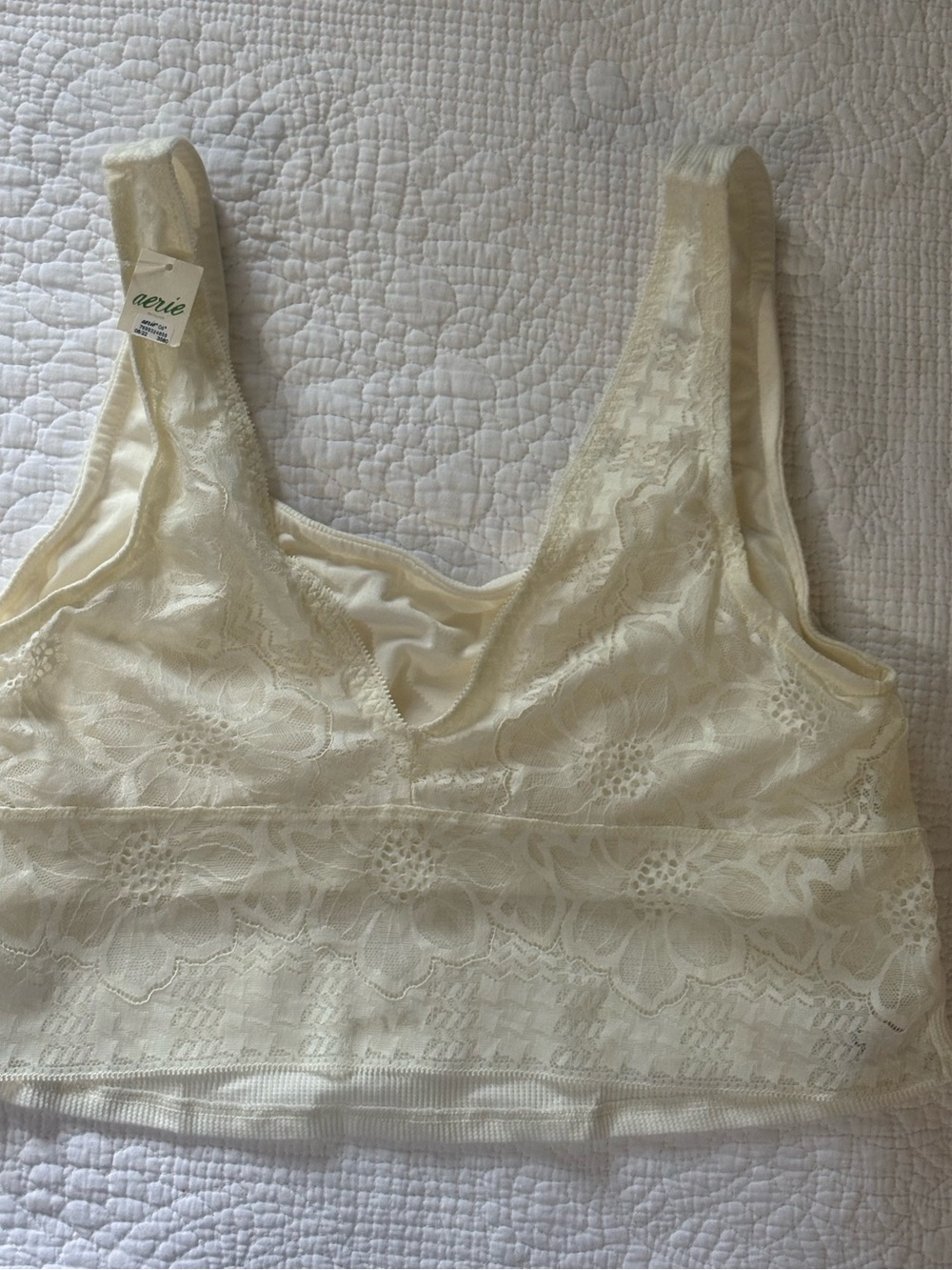 Aerie Lace Bralette in Ivory - Comfortable Women’s Intimates